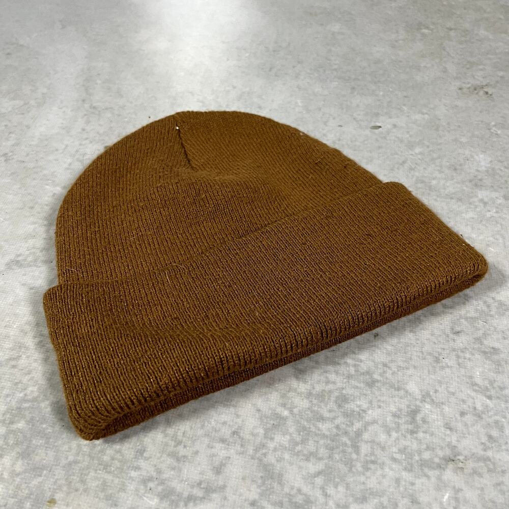 Carhartt Beanie Knit Brown Workwear Winter Skully One Size - Picture 5 of 5